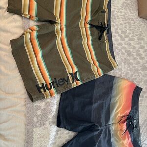Hurley Striped Board Shorts Bundle